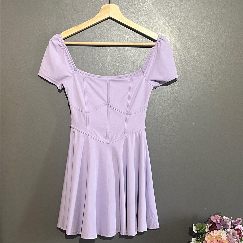 OGL Icy Air Square Corset Inspired Flounce Dress - Picture 10 of 10